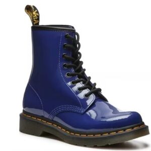 Dr. Martens Women’s Blue Patent Leather 1460 Boot